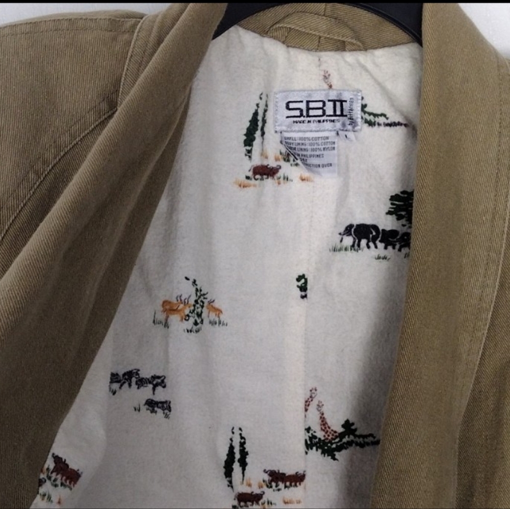 Vintage S.B.II By BIttermen Coat Size L. 100% Cotton. - Picture 5 of 16